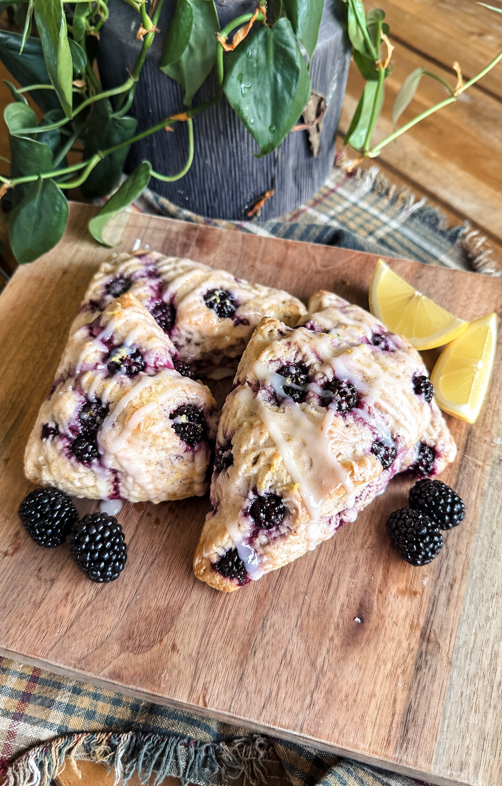 Blackberry Lemon Scones