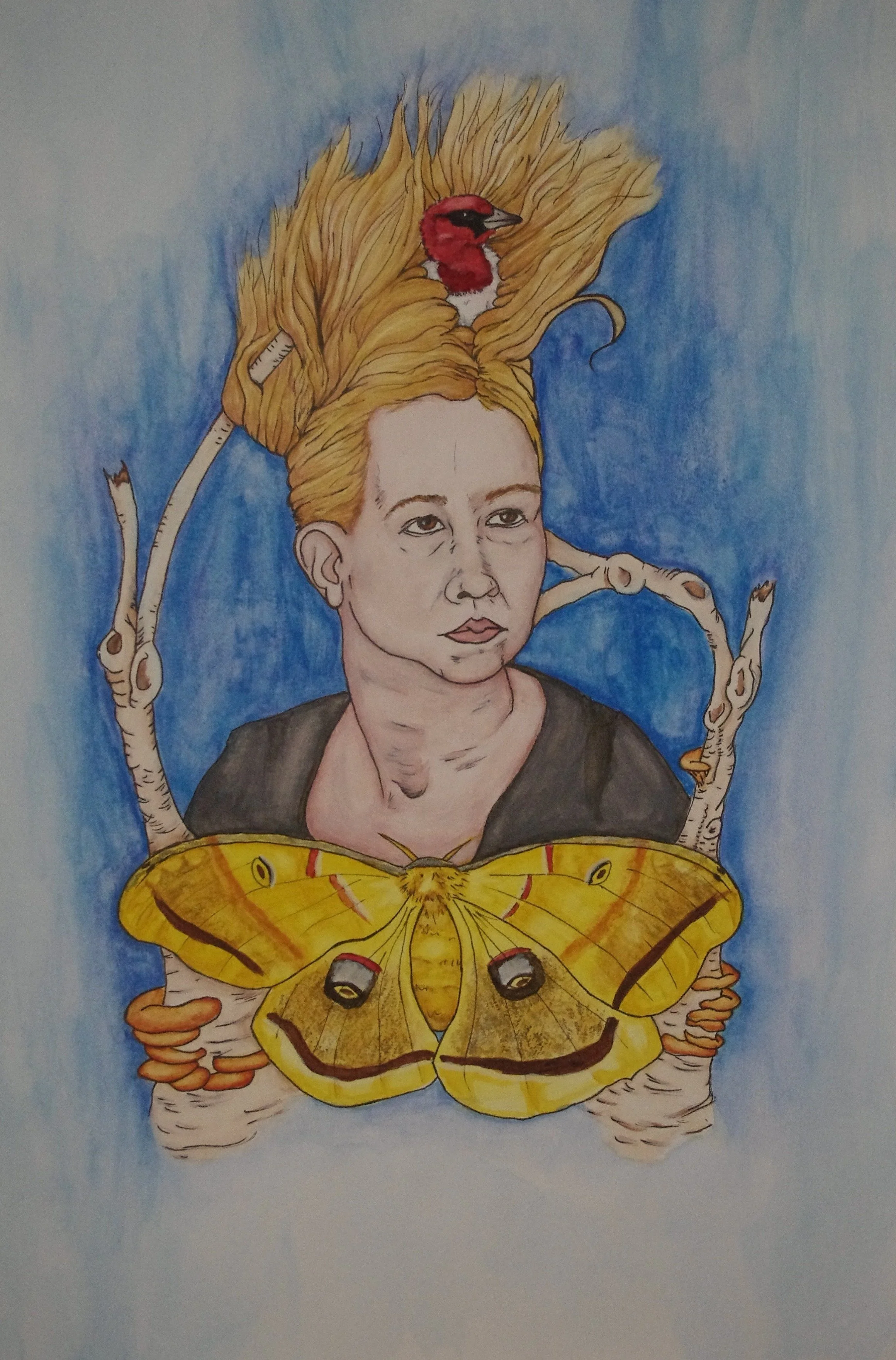 Back to Nature (2014) 24"x18"
- Watercolor, ink on paper