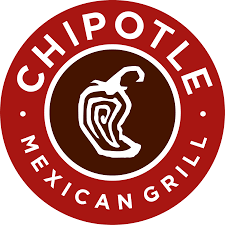 Chipotle Mexican Grill logo with a stylized chili pepper in the center.