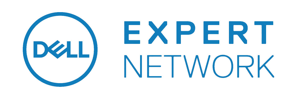 Dell logo and the text "Expert Network" in blue.