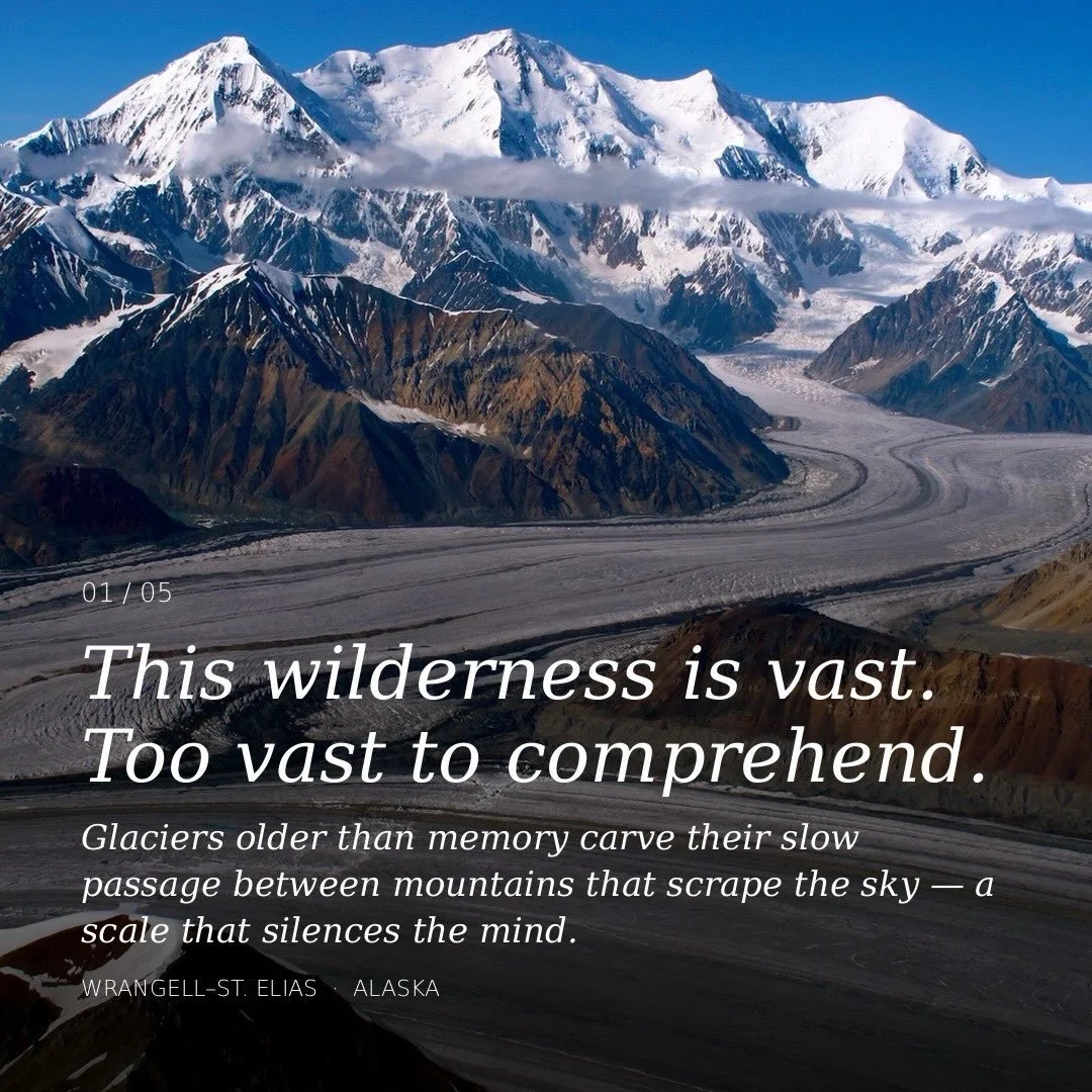 There are moments out here when the scale of it all just stops you. Not in a scary way, in a way that makes everything feel suddenly, deeply worth it.

Wrangell&ndash;St. Elias is 13.2 million acres of wild Alaskan-ness. Glaciers, peaks, tundra, wild