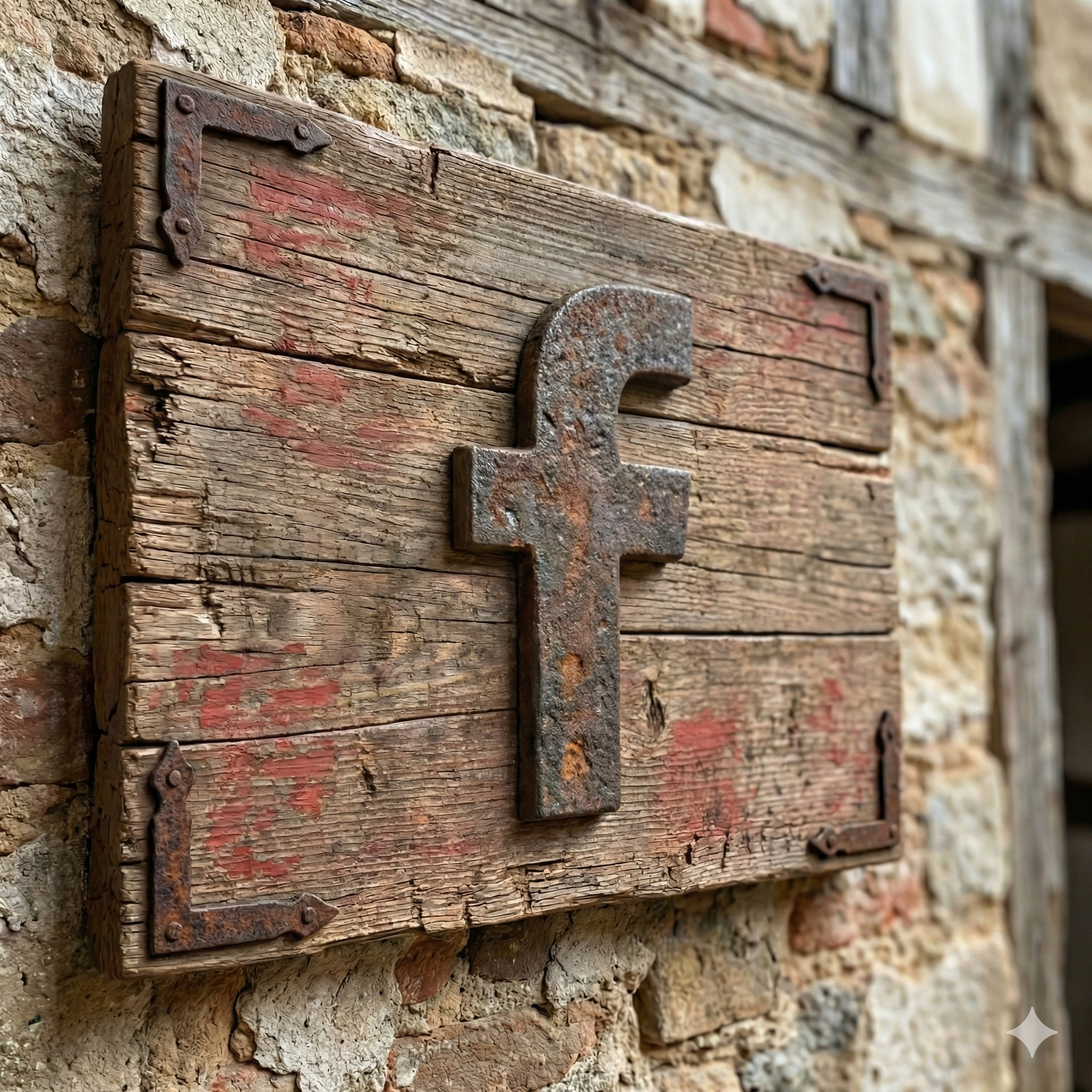 facebook logo in custom wooden sign