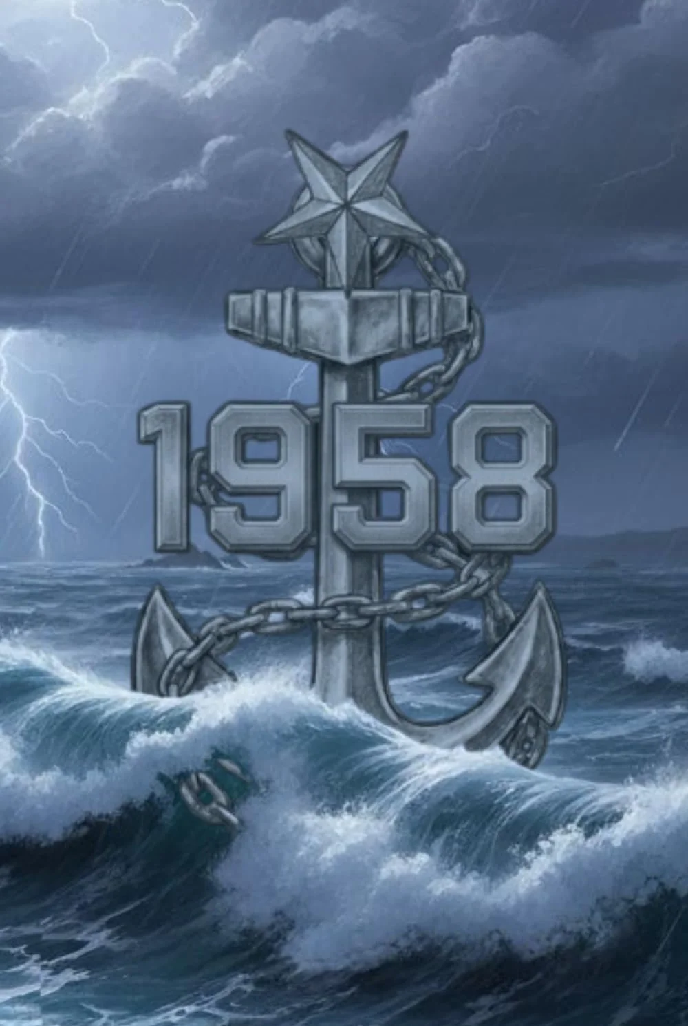 Smooth Seas 1958: One Star Lined Notebook