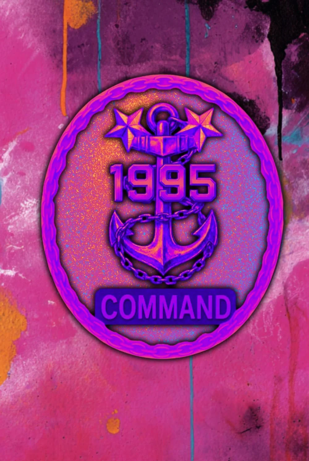 Neon 1995 Cookie: Lined Notebook