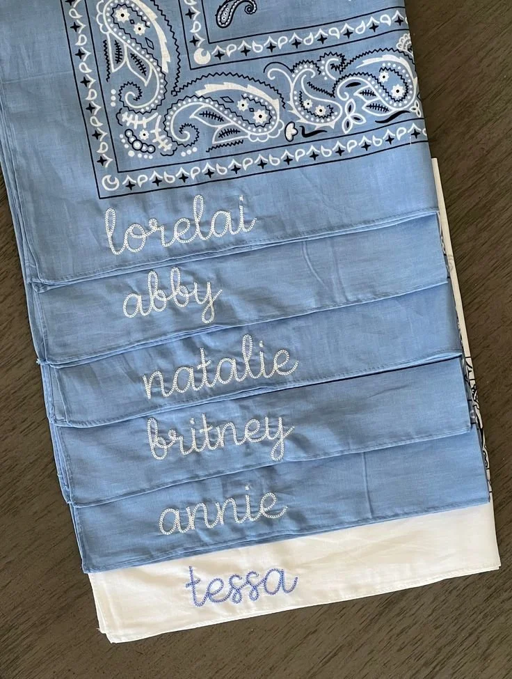 Custom Embroidered Bandana, Western Bachelorette Party, personalized handkerchief.jpeg