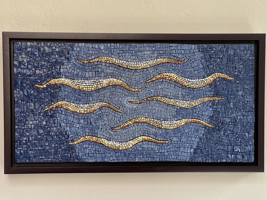 Revelations.
2023.
Smalti, gold.
26" x 14".