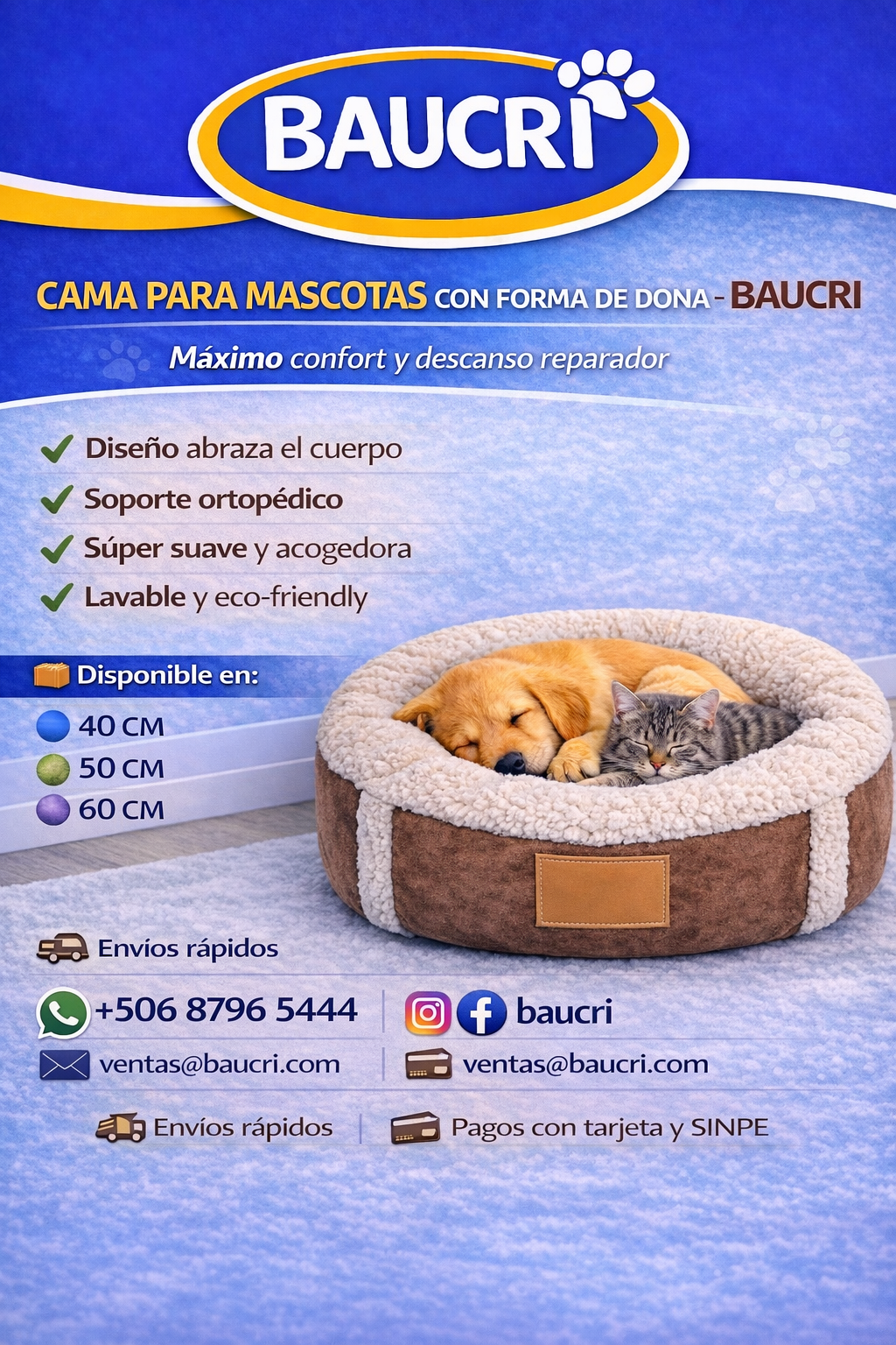 🐾 CAMA PARA MASCOTAS CON FORMA DE DONA