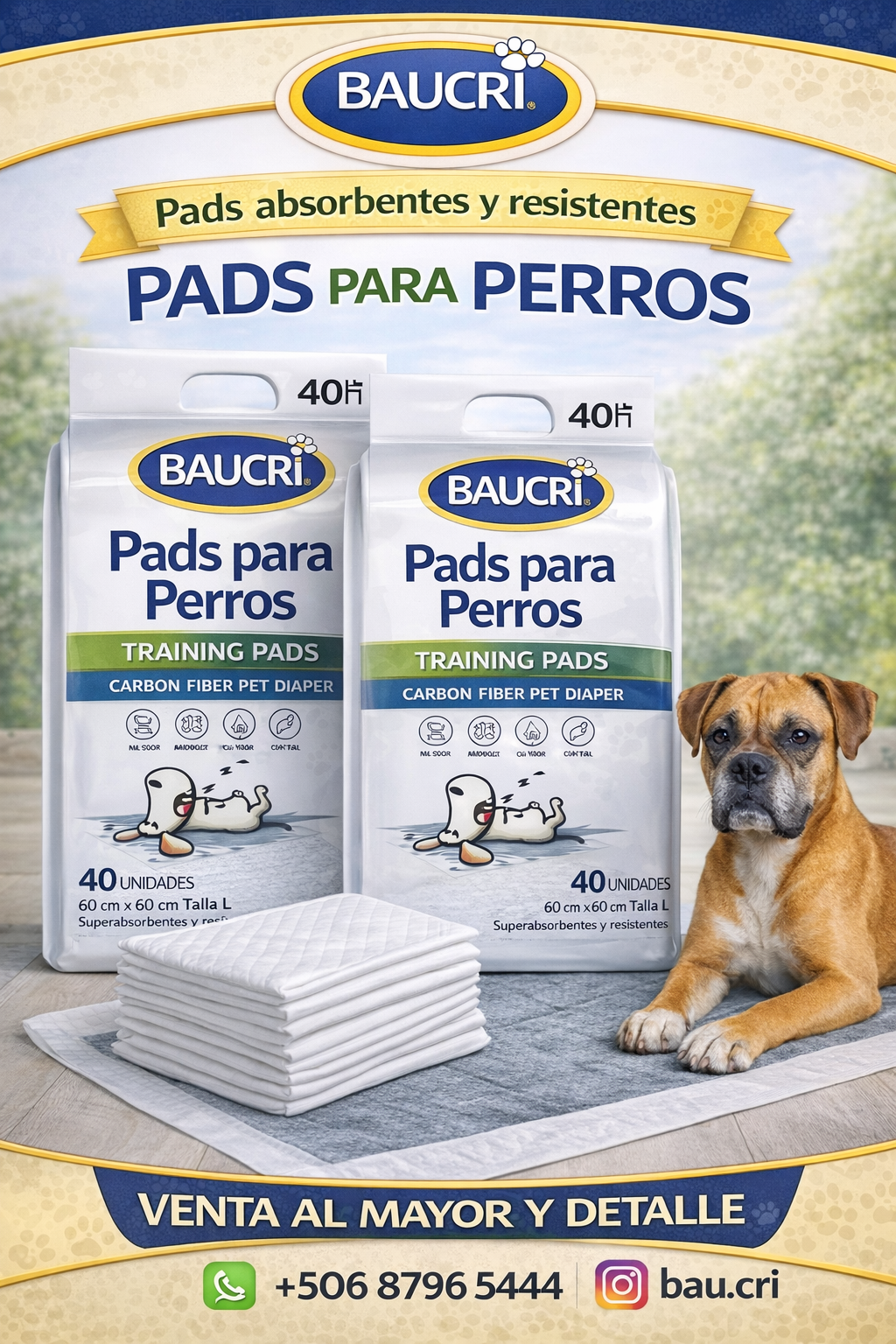 🐾 Pads para Perros BAUCRI - Absorbentes y Resistentes