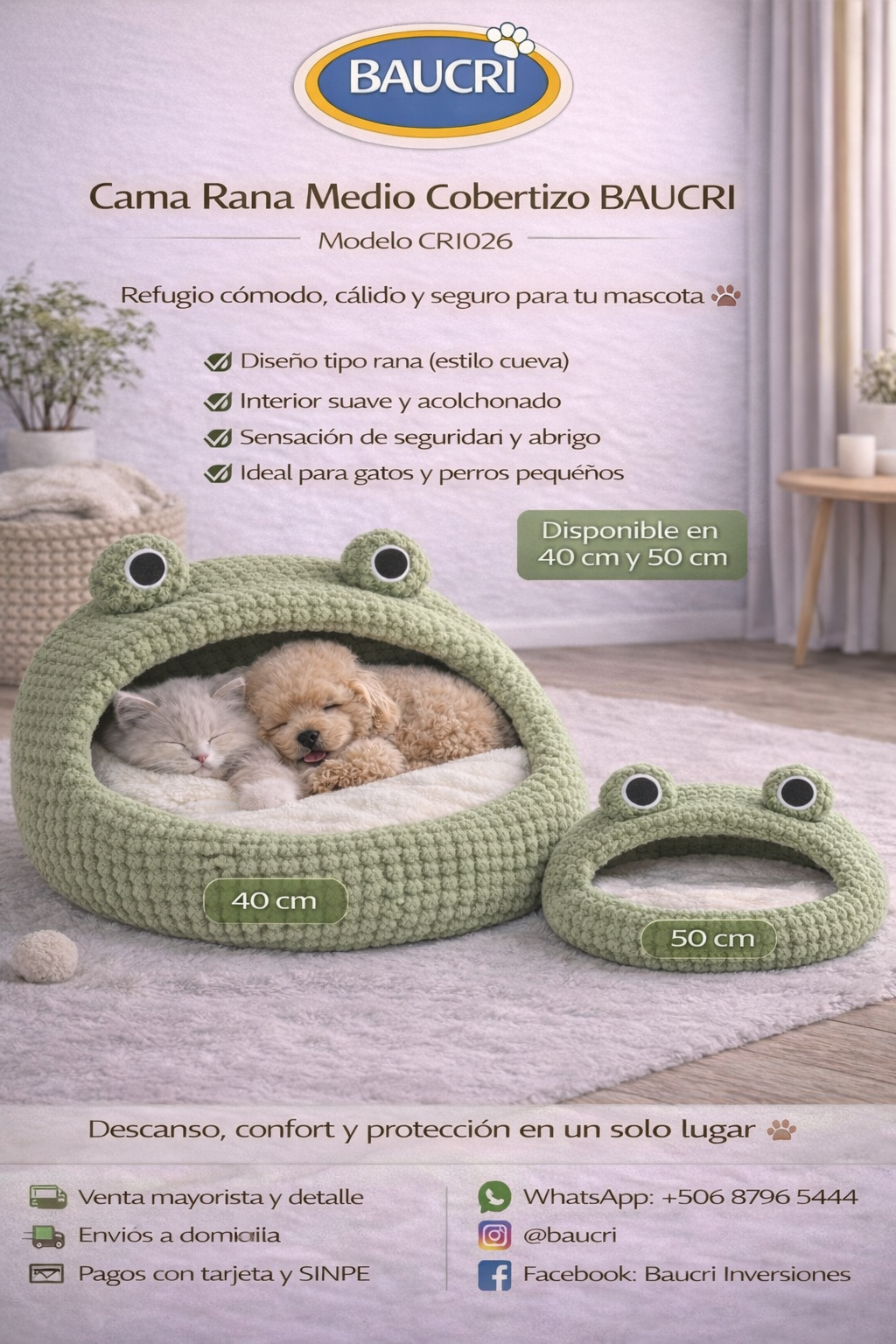 🐸🐾 CAMA RANA MEDIO COBERTIZO  🐱🐶