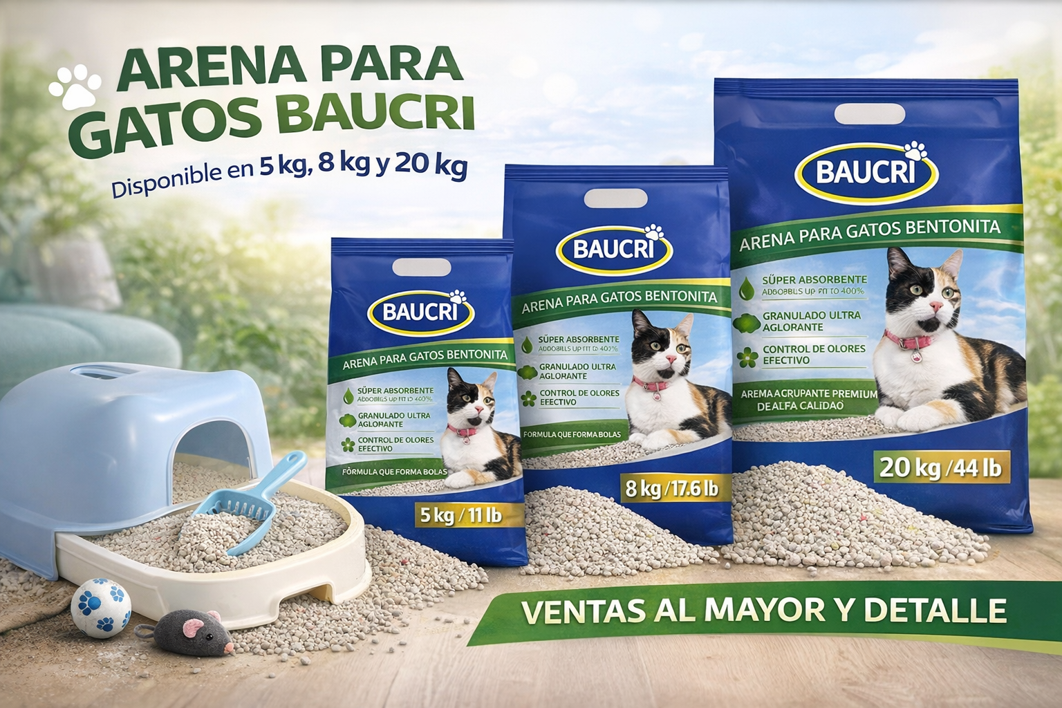 Arena para Gatos Baucri