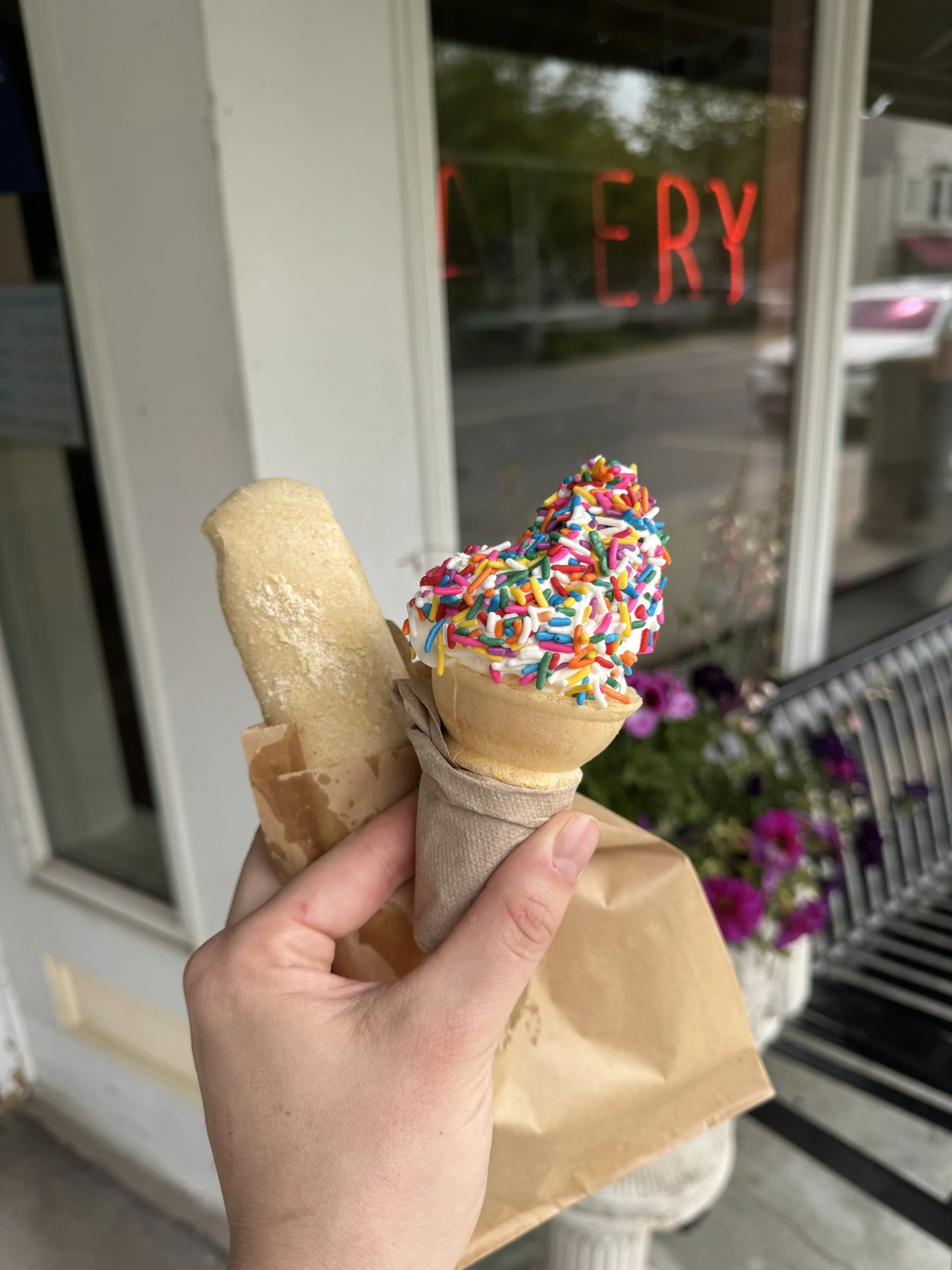 Soft Serve Frozen Custard and Bosco Stick