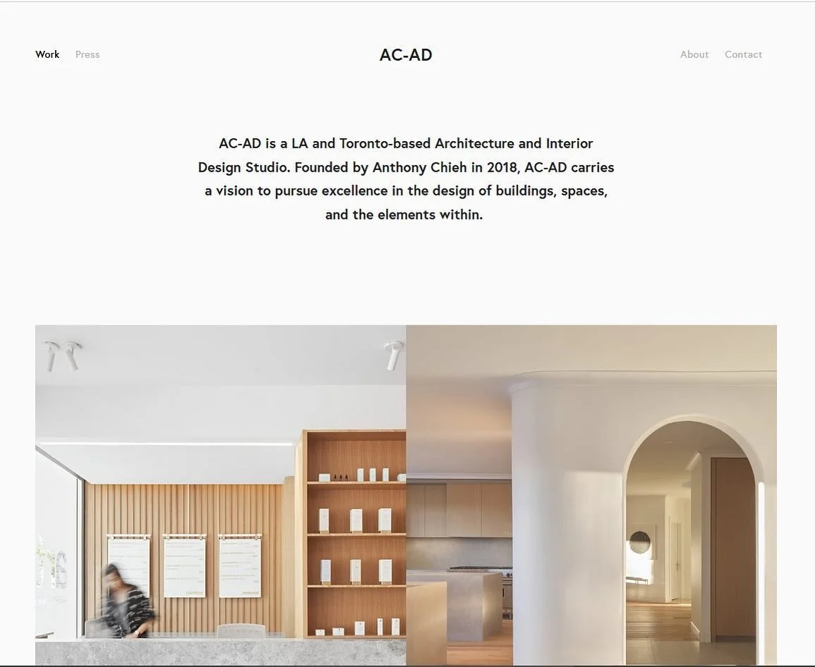 Happy to announce the launch of AC-AD&rsquo;s new website. Check it out via the link in the bio! @acadatelier 🚀 DM if you would like to collaborate!