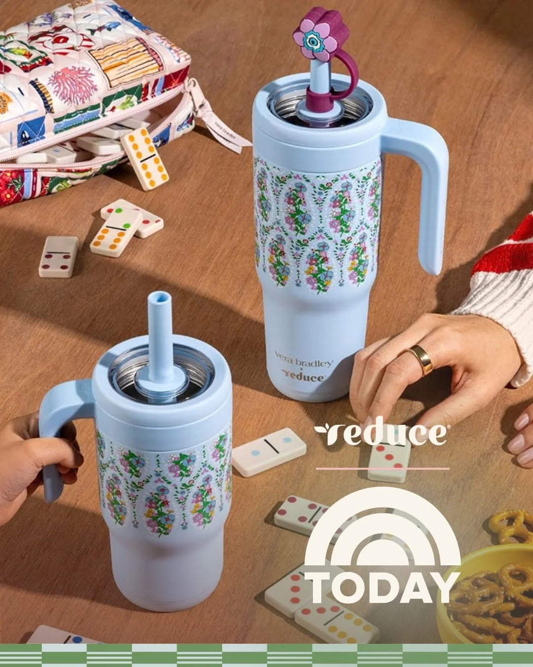 On air this morning! 🍅 🐟 🌷 We loved seeing @reduceeveryday collaboration with @verabradley spotlighted in a Shop TODAY segment this morning with Savannah Guthrie and Chassie Post. Moments like this don&rsquo;t happen overnight - we met with the To