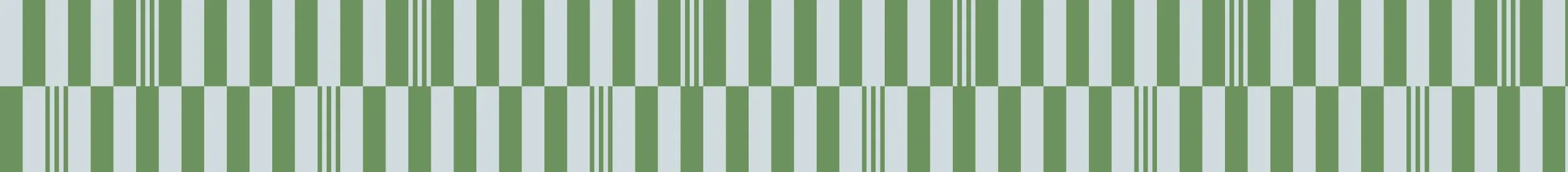 A digital pattern of vertical green and white stripes of varying widths.