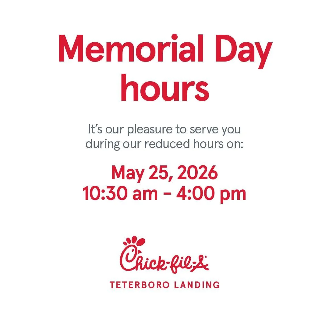 We will be open from 10:30 AM to 4:00 PM on Memorial Day.
Wishing everyone a safe and meaningful holiday as we honor those who served.