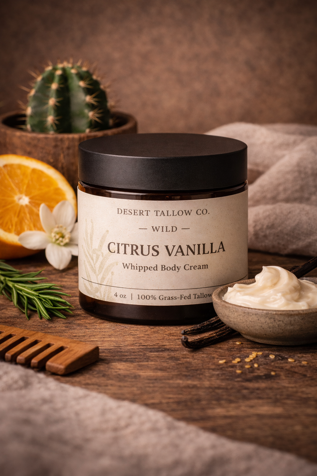 Citrus Vanilla Whipped Body Butter 4oz