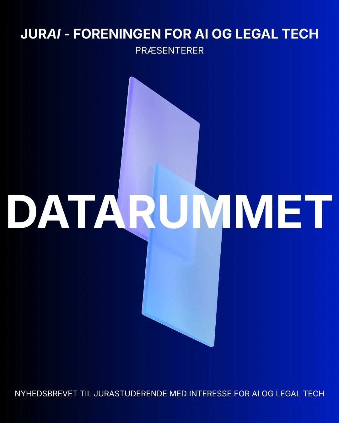 DATARUMMET er landet 🚀

F&oslash;rste udgave af JURAIs nyhedsbrev er ude! 

DATARUMMET er et nyhedsbrev til dig, som vil v&aelig;re opdateret p&aring; udviklingen inden for AI og legal tech uden at drukne i st&oslash;j ⚡

💡 Vores koncept er enkelt: