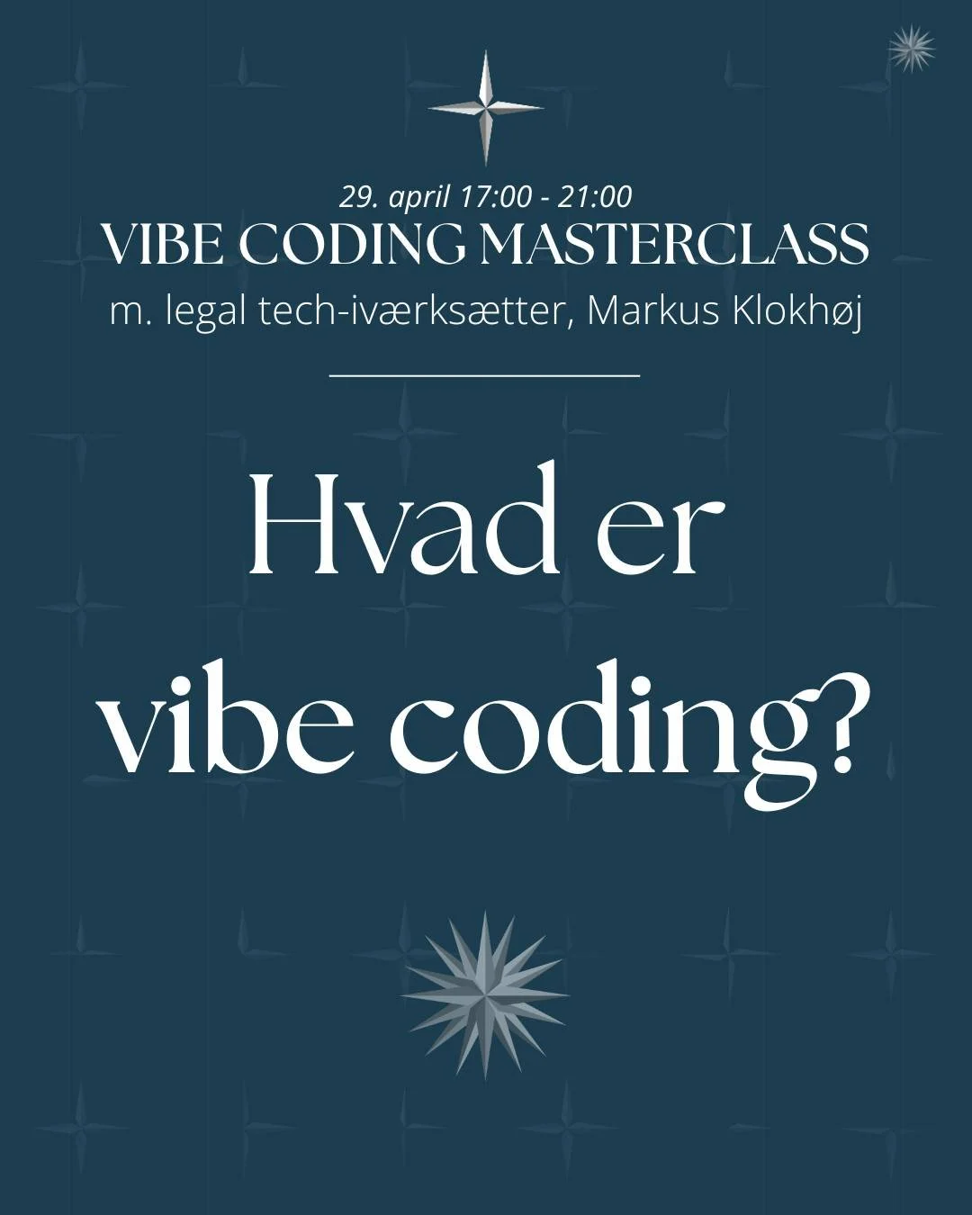 &ldquo;Vibe coding&rdquo; - hvad omfatter det?

Kort og godt: du beh&oslash;ver ikke l&aelig;ngere kunne kode for at bygge legal tech-v&aelig;rkt&oslash;jer.

Det er pr&aelig;missen bag vibecoding - og det er pr&aelig;cis det, som vores workshop den 
