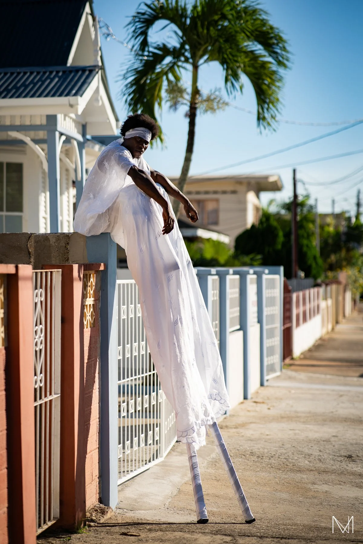 Russell Grant, Moko Jumbie, Obatala Festival, Trinidad and Tobago