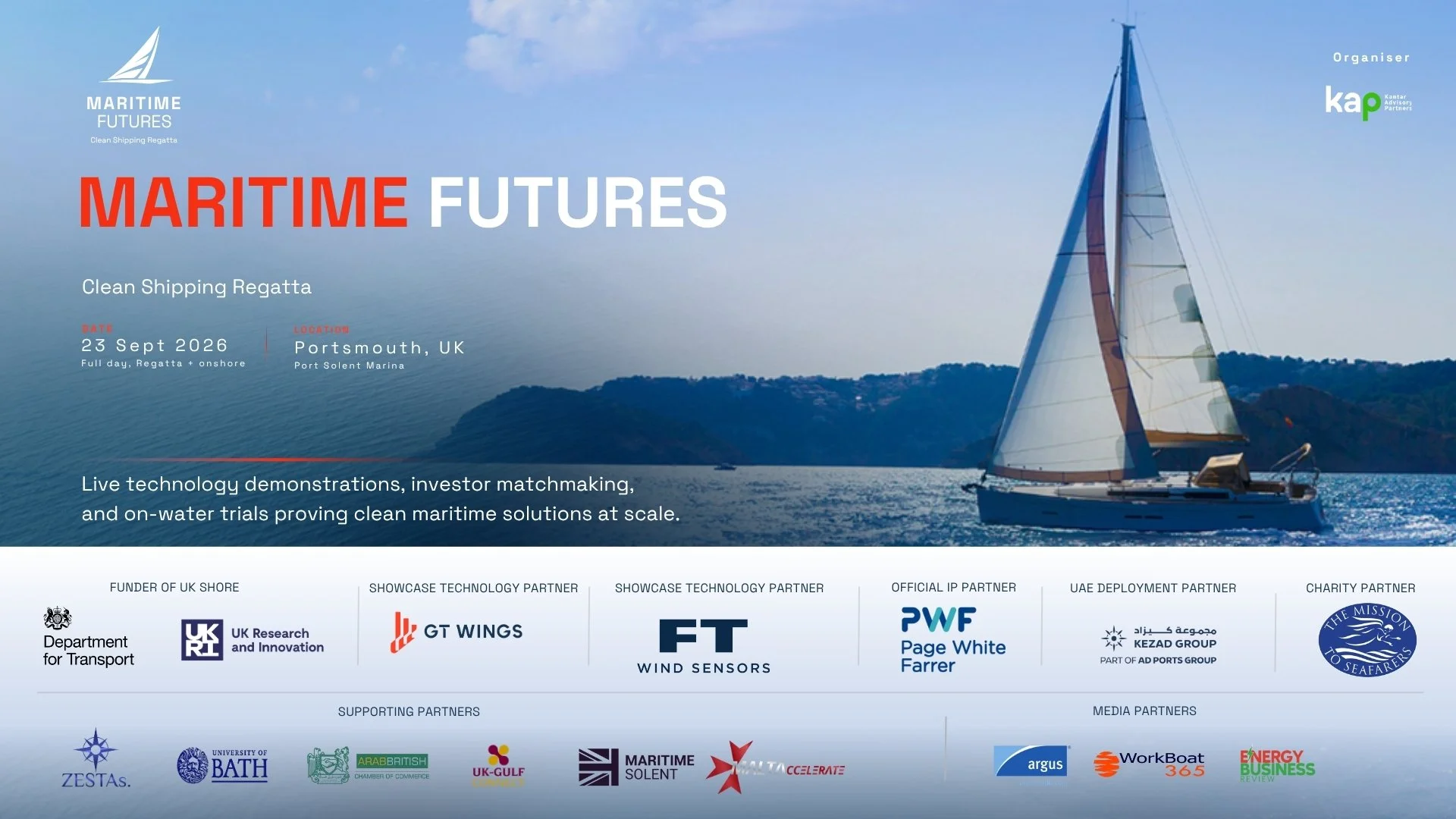 UK Government and International Maritime Leaders Back Clean Shipping Regatta in Portsmouth