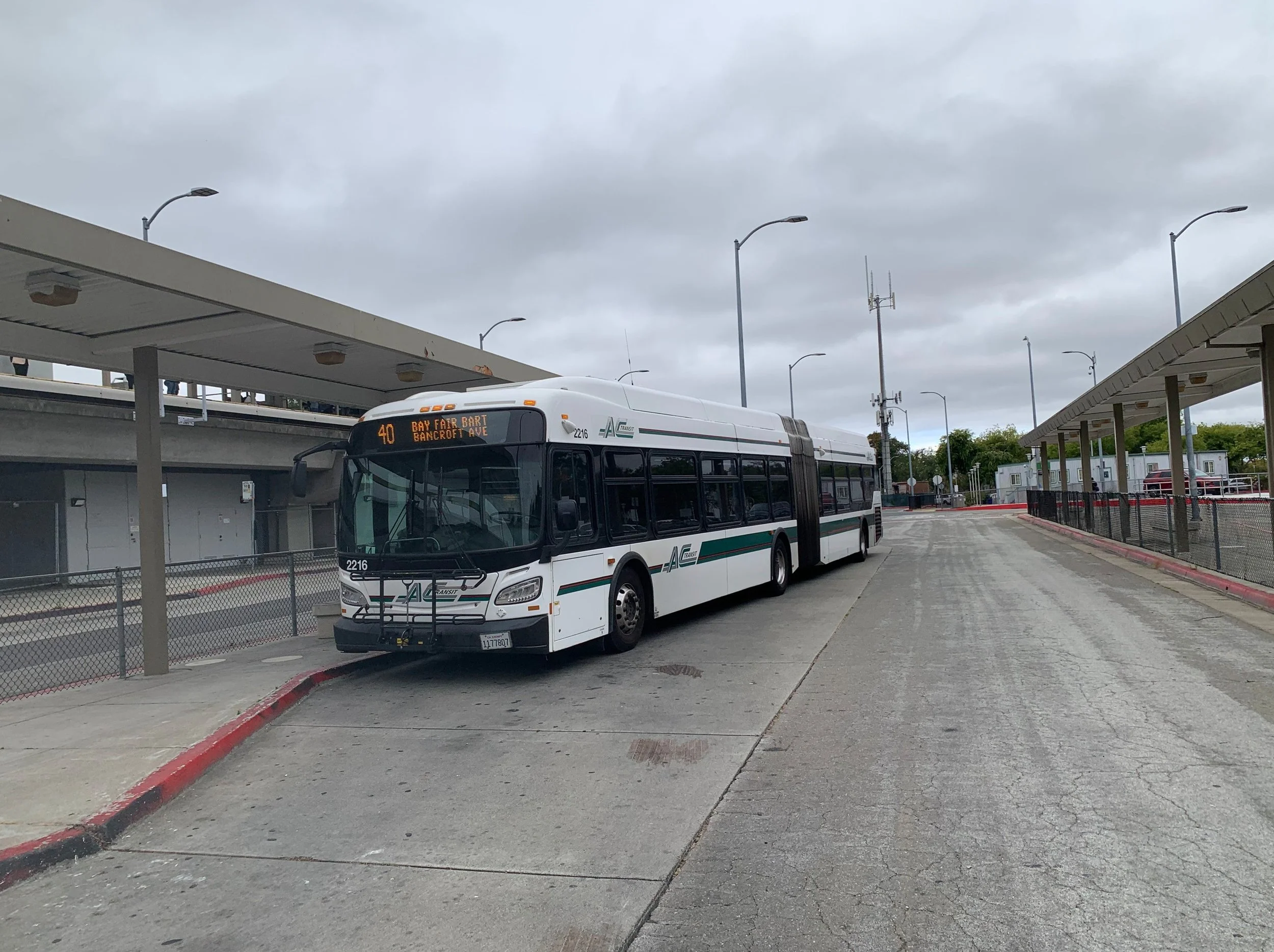 AC Transit Bus at Bay Fair Station (2025)