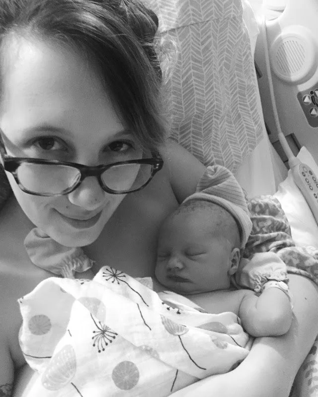 newborn baby and mother