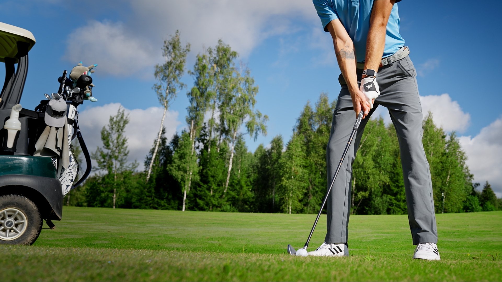 An image on the V Golf course