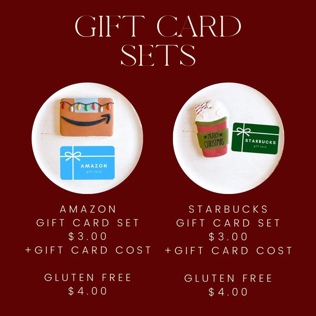 A great gift for teachers, coworkers, or those hard to shop for people in your life! You will get a cookie and a gift card packaged in a box together. Cost will include the cookie and price of gift card. You can choose the gift card amount when order