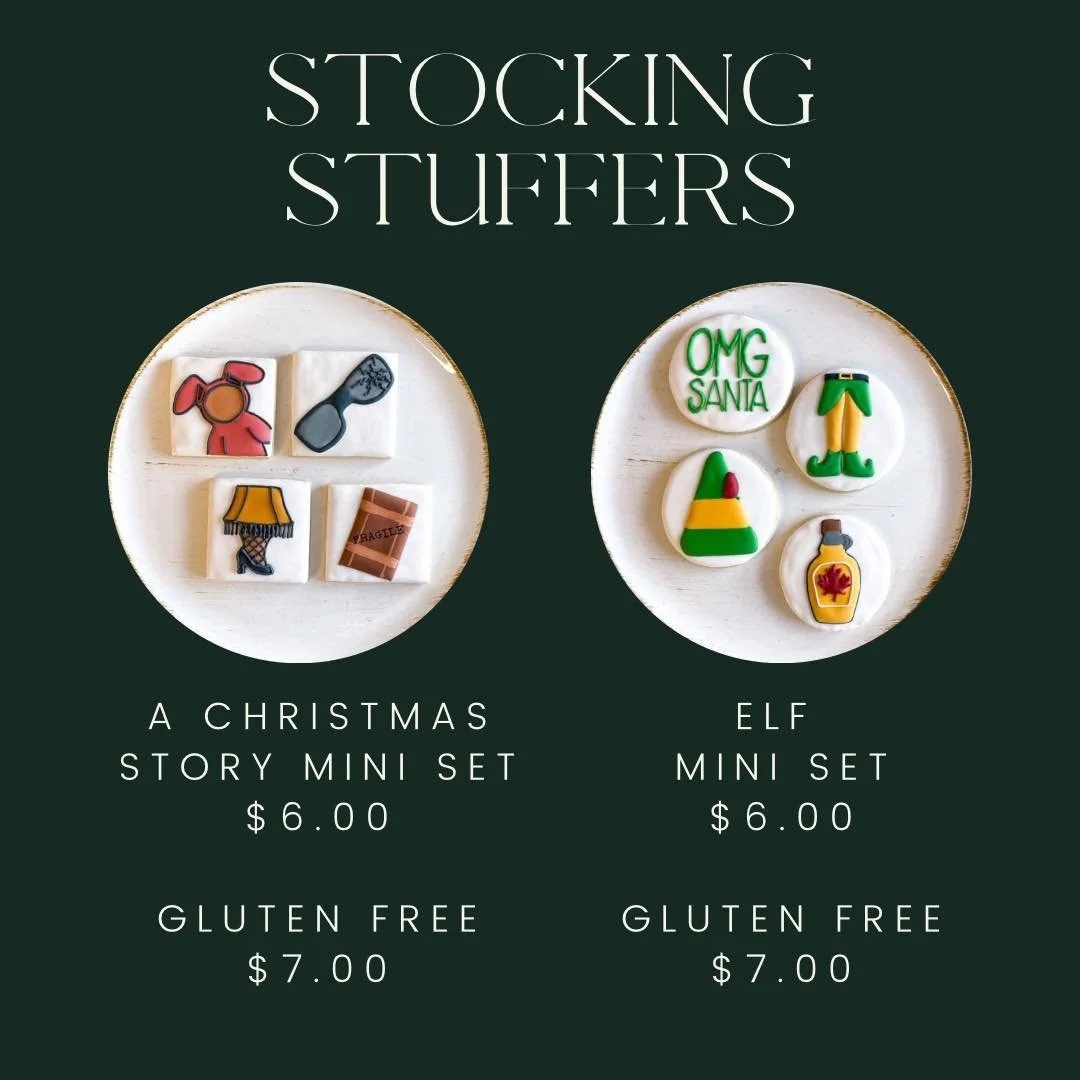 Great stocking stuffers!! Head to my website to order your cookies for Christmas! Orders close December 8th!