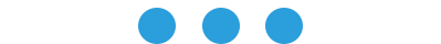 Three blue circular shapes on a black background.