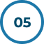 A circular sign with the number '05' in the center.