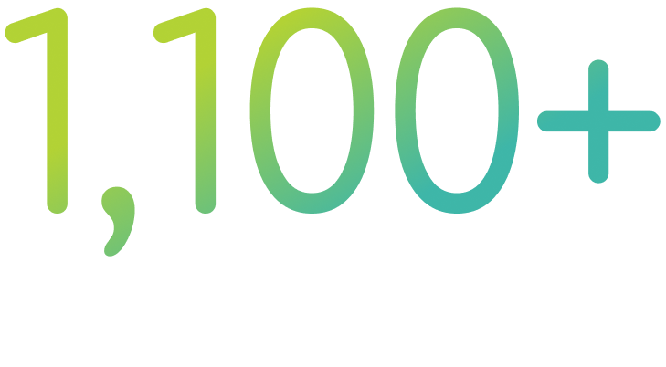 1100 plus hours of learning delivered annually