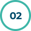 Digital illustration of a blue circle with the number '02' inside, set against a plain background.