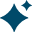 A stylized star-shaped symbol with a sparkle next to it.