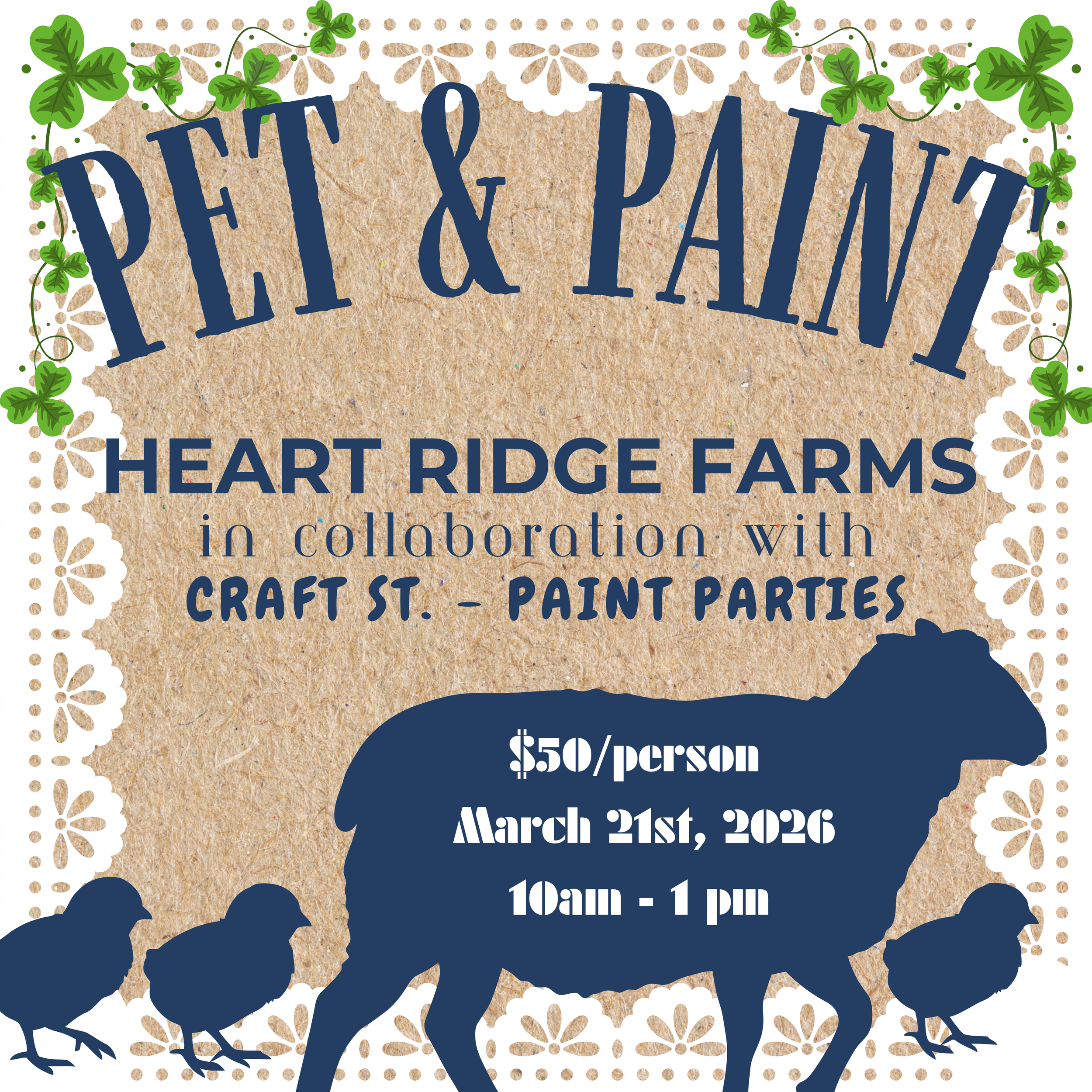 MARCH Pet & Paint at Heart Ridge Farms