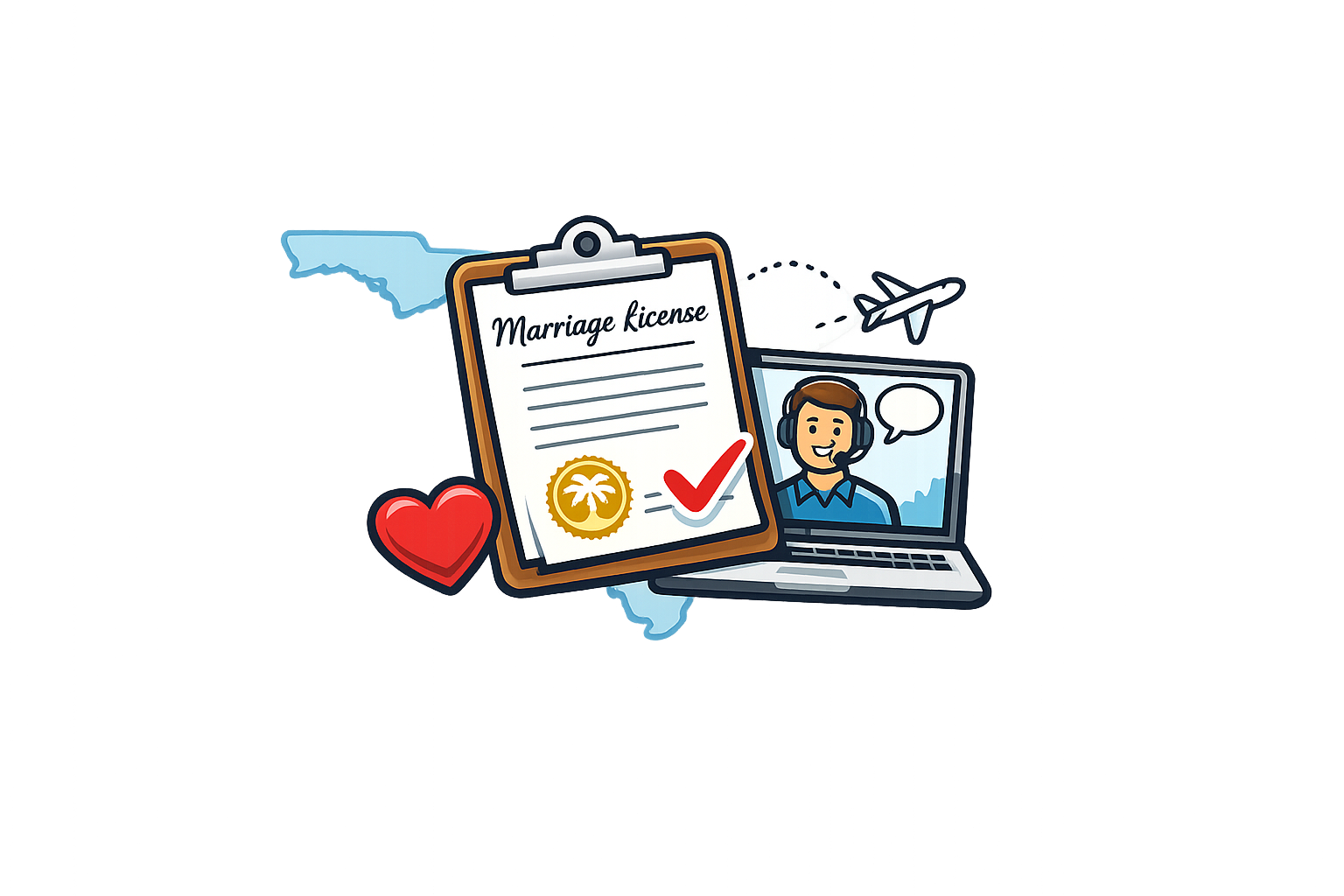 Florida Marriage License - Standard