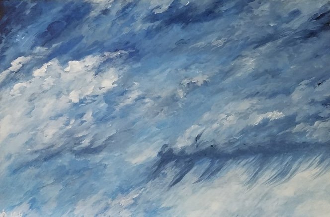 Virga, Acrylic on Canvas, 36" x 24"