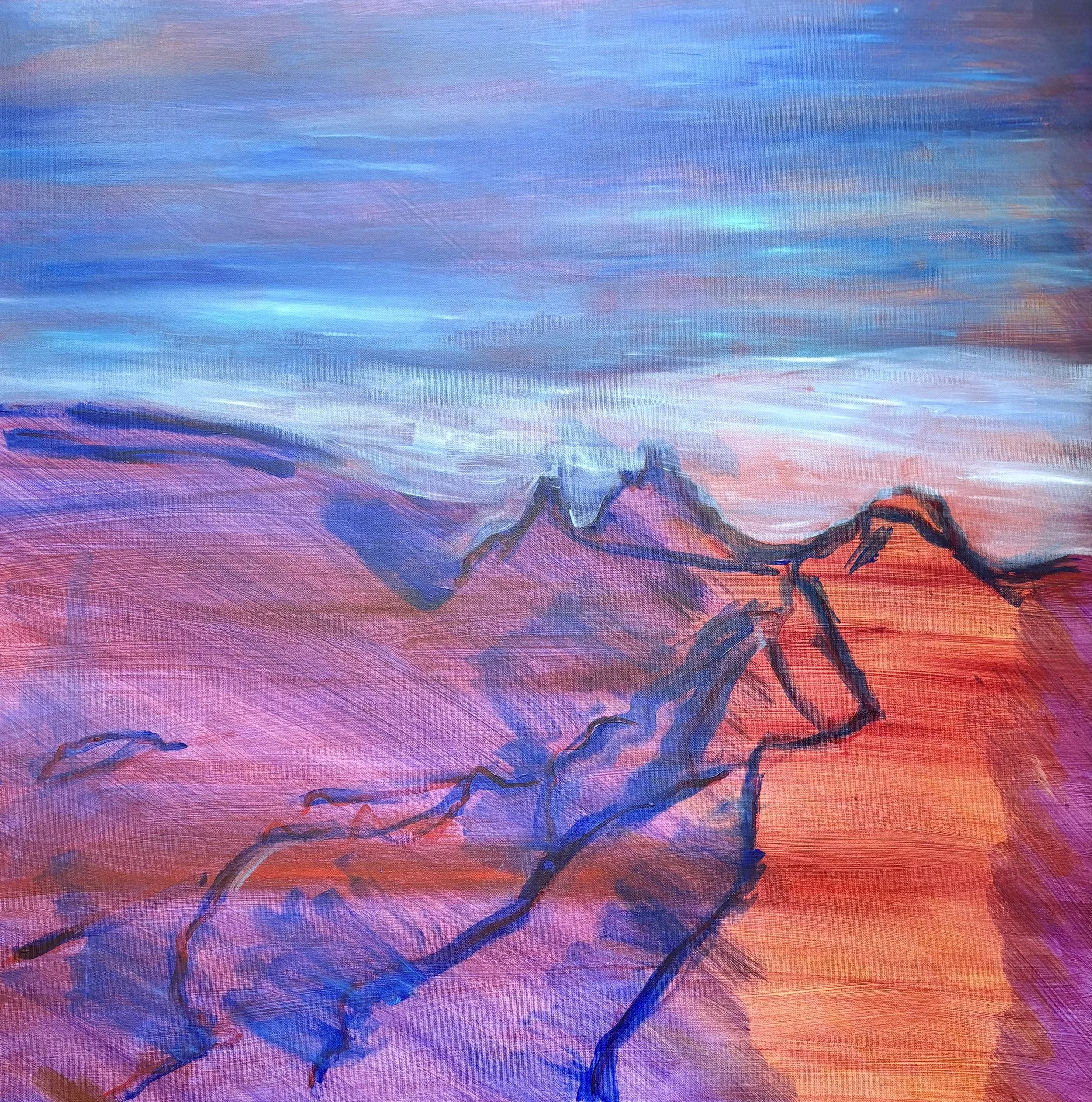 Aletheia (Beginnings), 36" x 24", Acrylic on Canvas, 2025