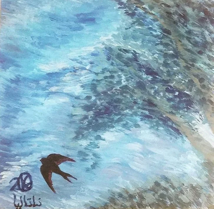 Untitled, Acrylic on board, 12" x 12", 2016
