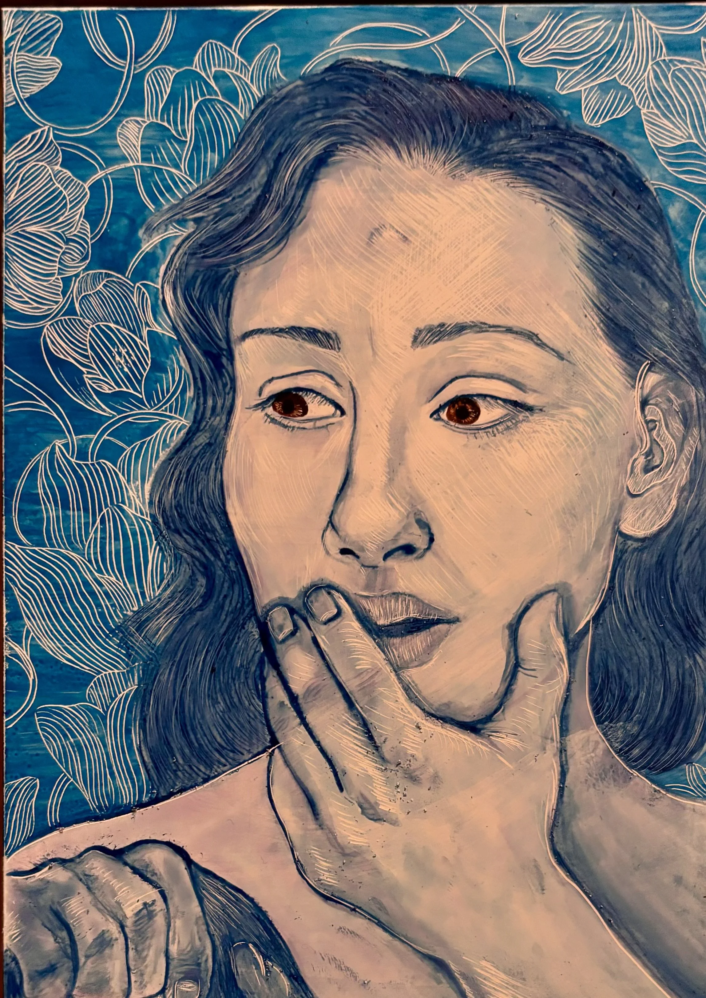 Realization, 4" x 6", India Ink on Claybord, 2024