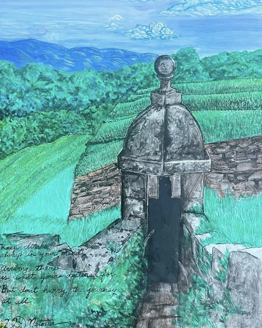 Portuguese Star Fort (El Camino), India Ink on Claybord, 12" x 16", 2024