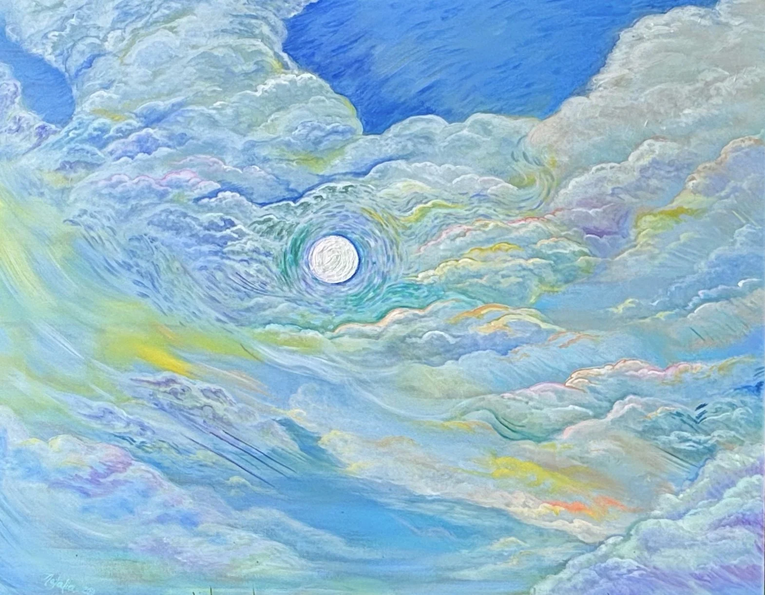 Yirah (יִרְאָה), 60" x 48", Acrylic on Canvas, 2025