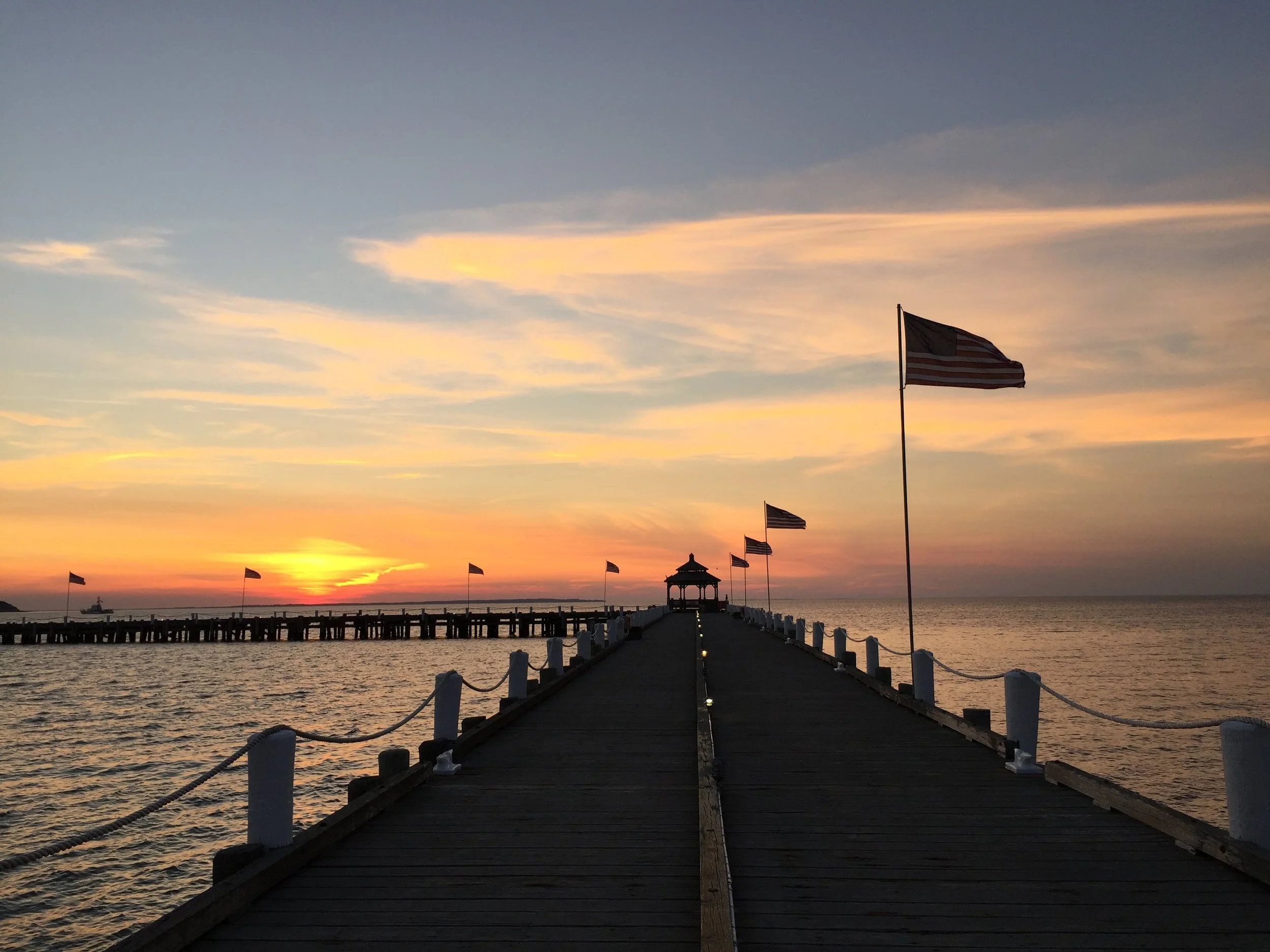 Montauk Rental Condo Pier Sunset
