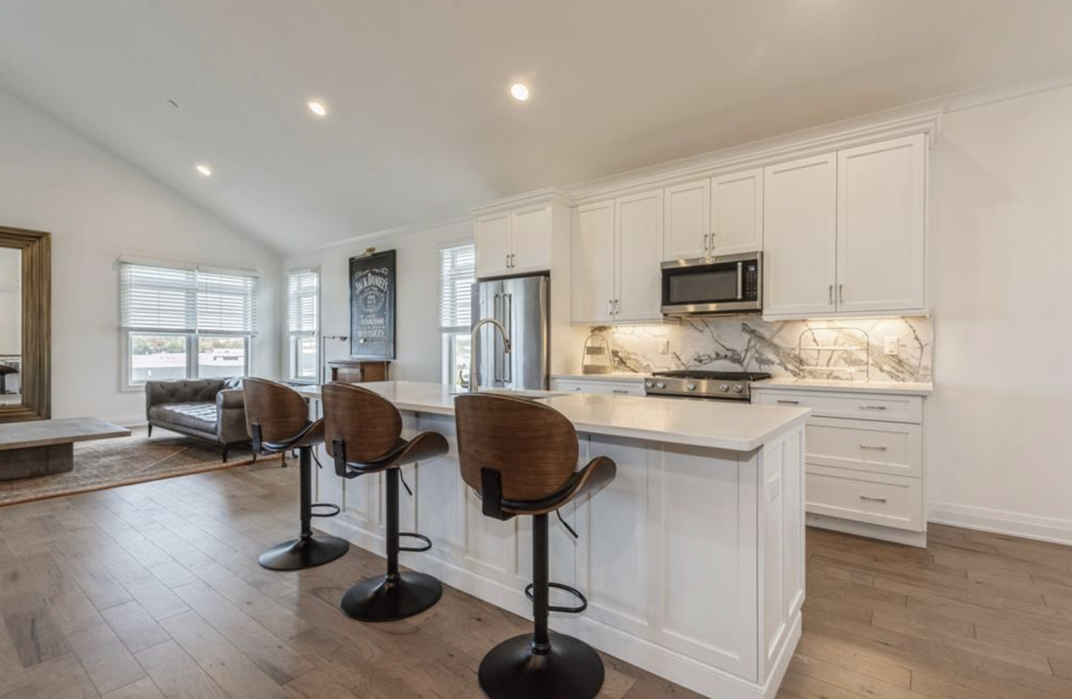 Kitchen area with new counterops, 40204 Silver Birch Lane, Patchogue, NY 