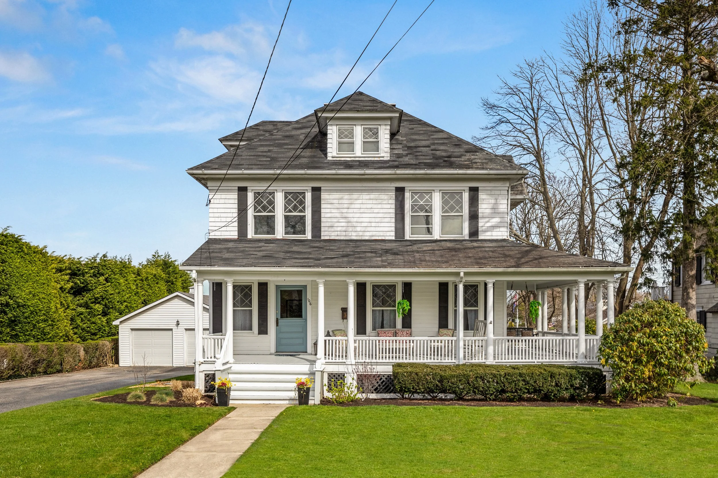 View of front of home, 106 Ocean Ave Amityville NY