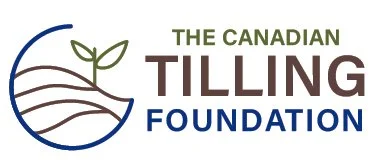 Logo of the Canadian Tilling Foundation with a stylized plant and soil design