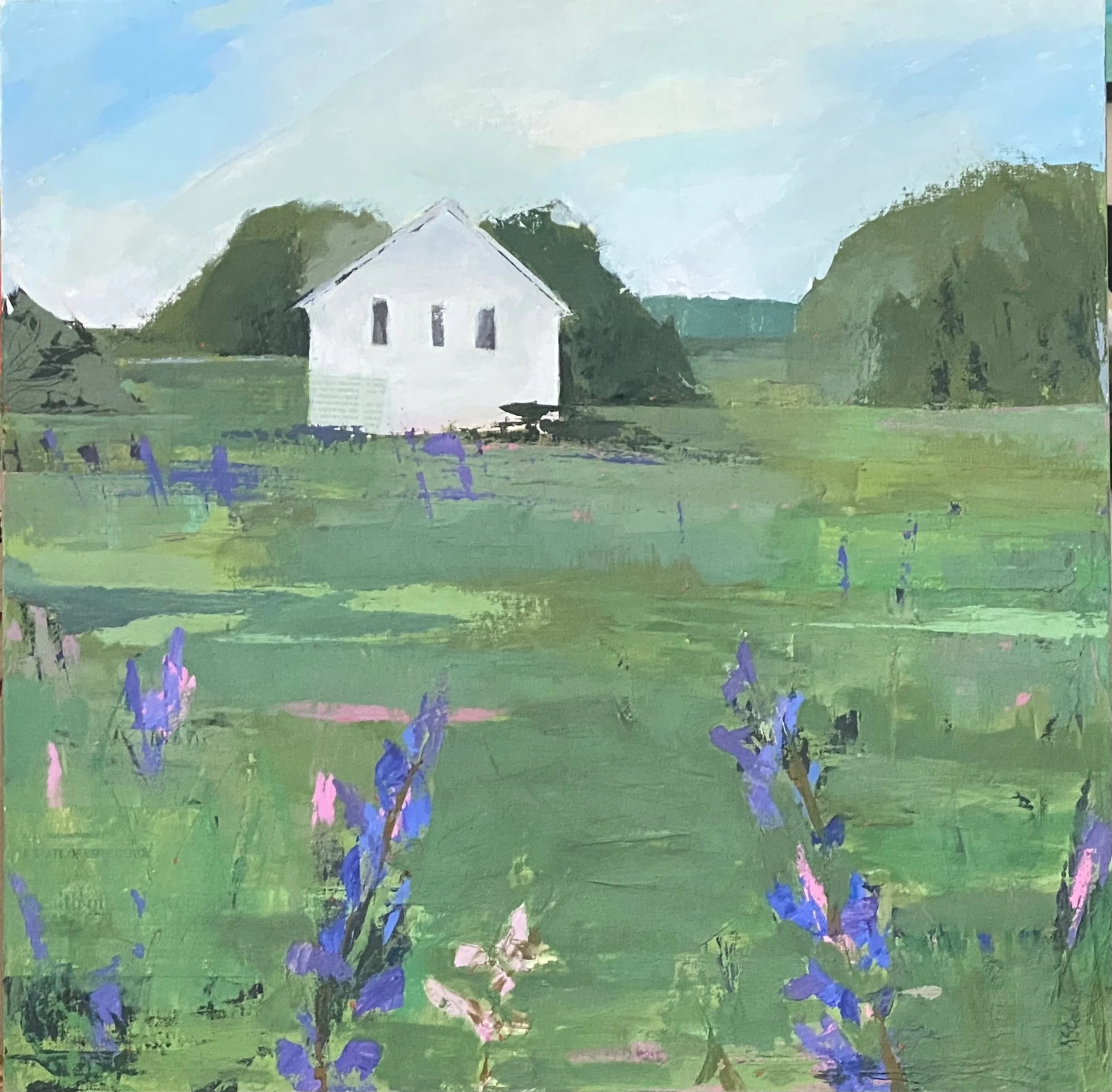 Lupine Field (24H x 24W)
