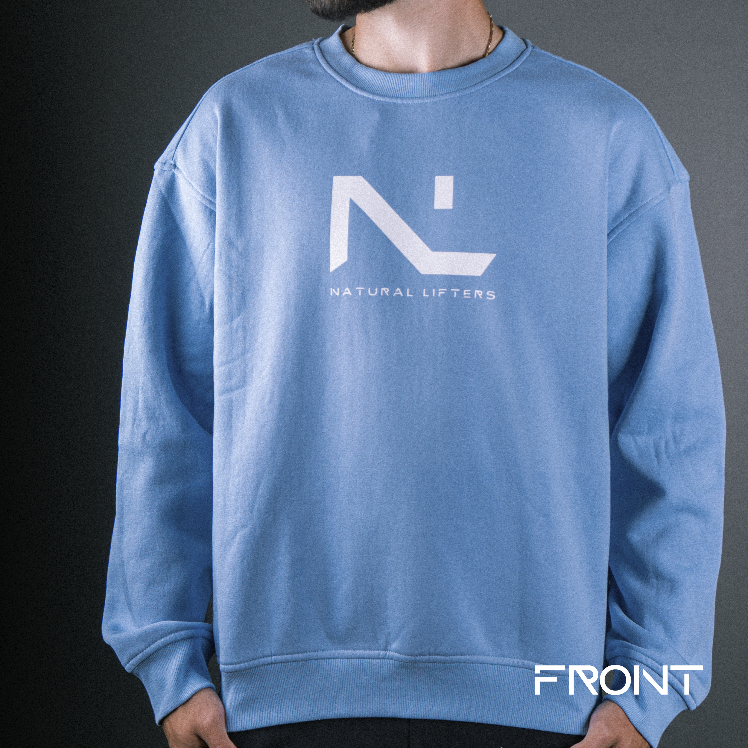 Oversized Gym Sweatshirt / Sky Blue