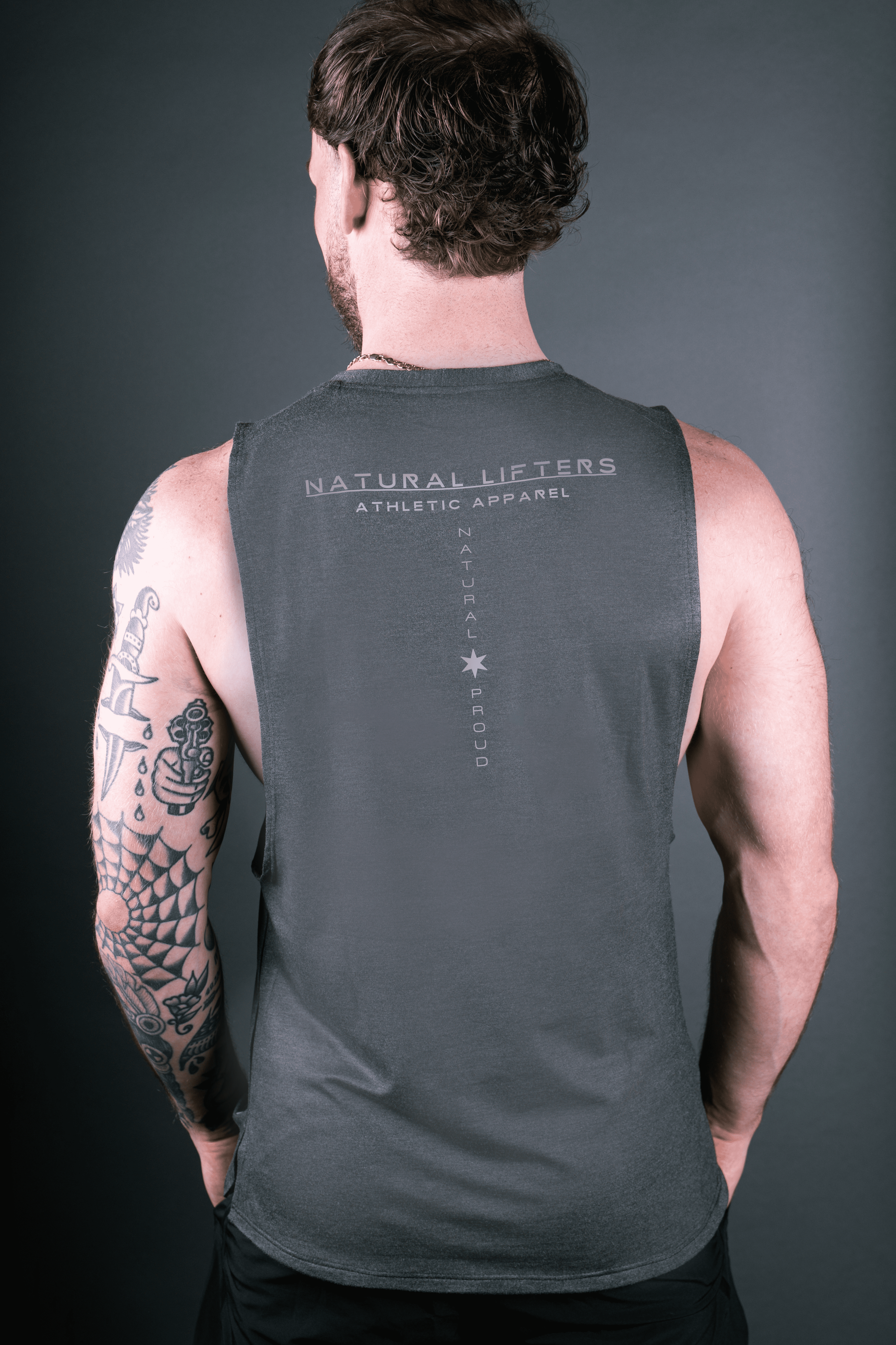 High Neck Tank Grey