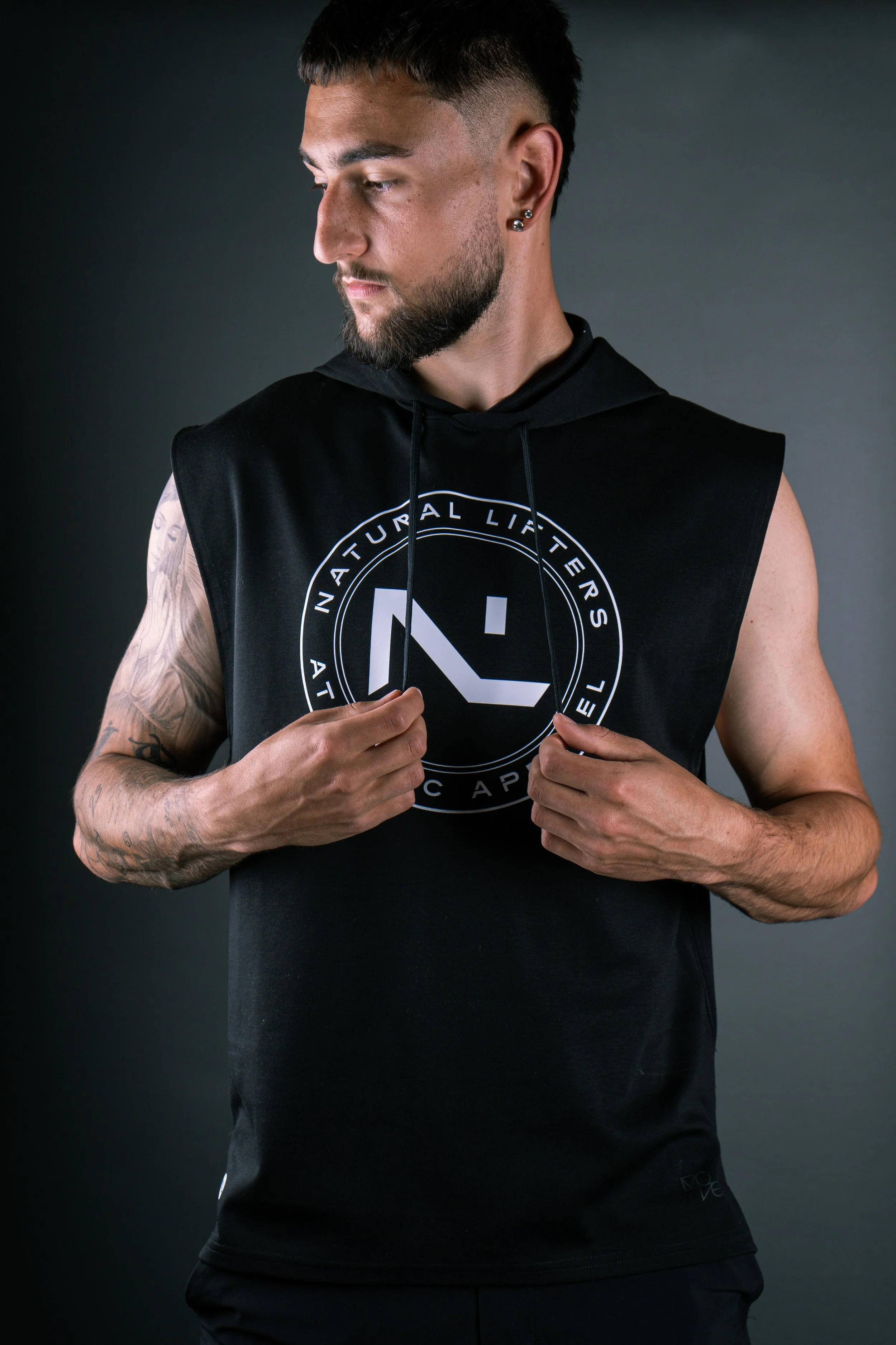 Sleeveless Hoodie Black